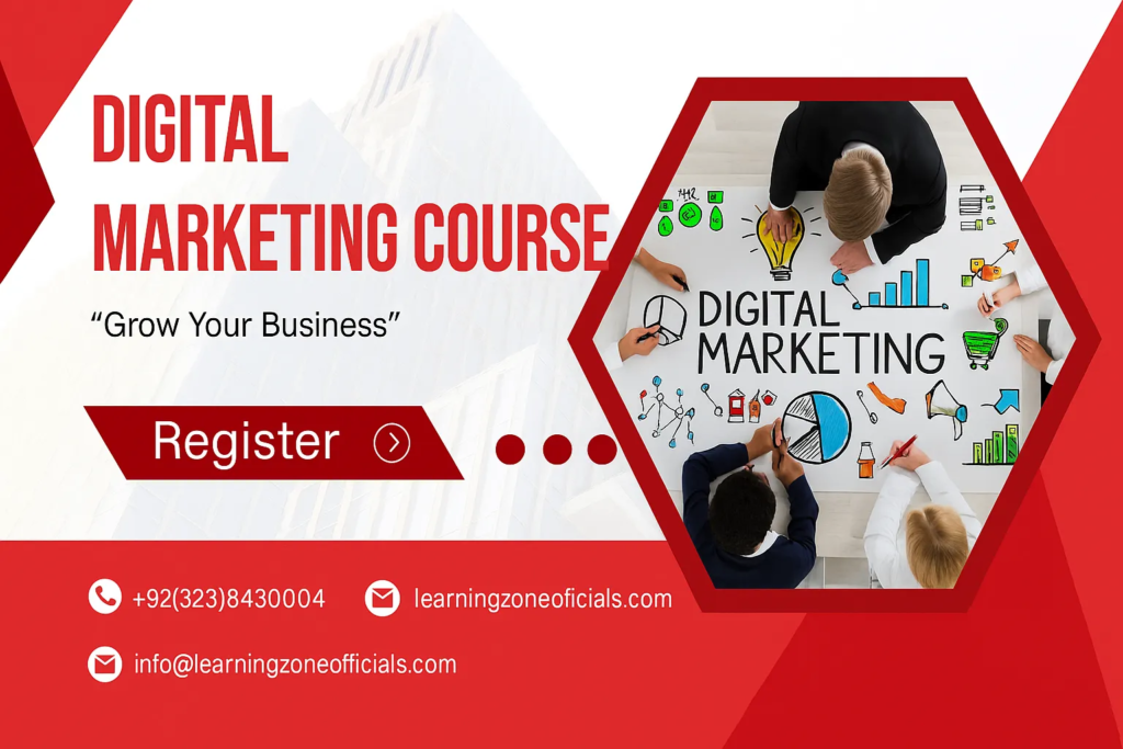 Best Digital Marketing Course in Pakistan - Learning Zone SEO, Social Media, and Meta Ads Training with Certification