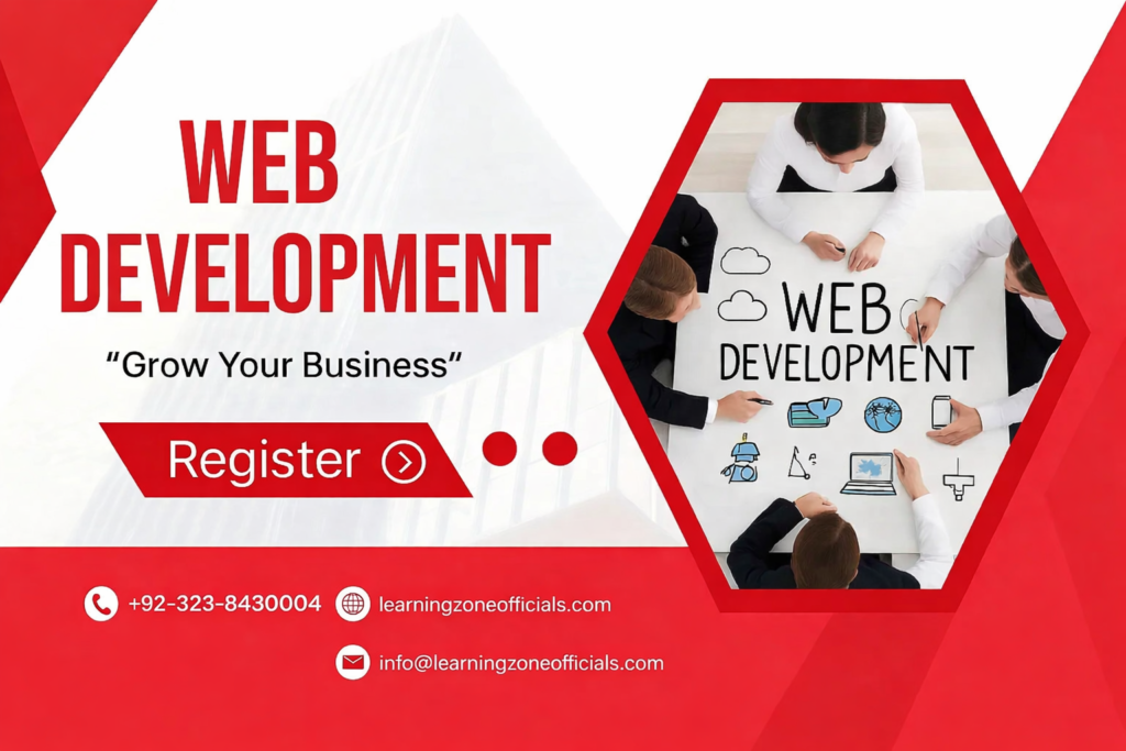 Best Web Development Course in Pakistan - Learning Zone Full-Stack Web Design and Shopify Development Training